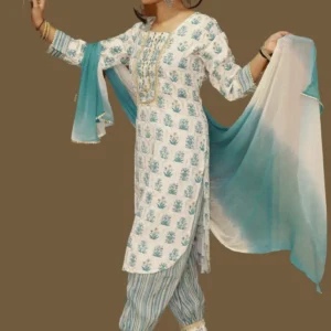 Afghani Suit Sea Green