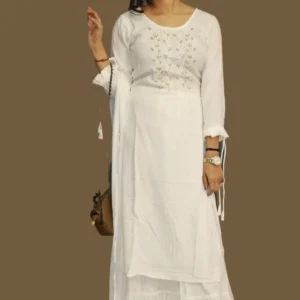 Sharara Suit White